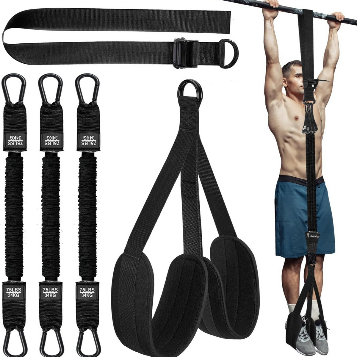 🏆Summer Clearance Special: Heavy-duty Pull Up Workout Band